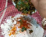A picture of step 5 of Drumstick leaves Thepla.
