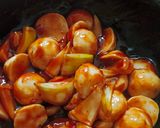 Foto langkah ke 4 dari resep Sate Bakso Ikan dengan Sambal Mangga.