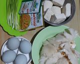 Foto langkah ke 1 dari resep 493. Pepes Jamur Tahu Telur Asin.