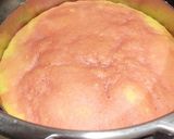 A picture of step 4 of Tricolour Dhokla with Spinach and Beet.