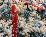 A picture of step 6 of Lemony Spinach and Ricotta Pasta.