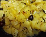 A picture of step 2 of Aloo chaat.