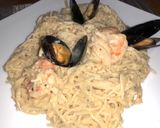 Foto del paso 11 de la receta: Pasta con Camarón y mejillón al Chipotle Sonorense