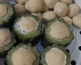Foto langkah ke 6 dari resep Siu Mai Pare & Bakwan Kukus (Siu mai gluten free).