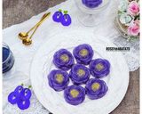 Foto langkah ke 8 dari resep Kue Mawar Tapioka Bunga Telang.