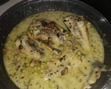 Foto del paso 4 de la receta: Verdel en salsa con verde con guisantes
