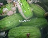 Hình bước làm 3 của món Canh khổ qua dồn cá thác lác