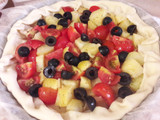 Torta salata patate e pomodorino ciliegino