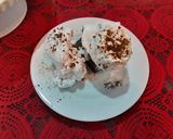 A picture of step 5 of Cadbury Chocolate Brownies with Vanilla Ice-cream.