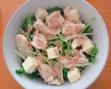 Hình bước làm 3 của món Salad Rau Mizuna Nhật