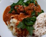 Foto langkah ke 7 dari resep 89. Sayuran Rebus Sawi Pahit dan Kol Saus Kacang Pedas.
