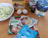 Cukkini palacsinta, fűszeres avokádó töltelékkel recept fázis 1 fotója