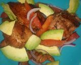 A picture of step 6 of Lazy chicken breast salad.