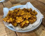 A picture of step 3 of Curry corn fritters 🌽.