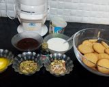 A picture of step 1 of Biscuits Meethi (Swiss roll style).