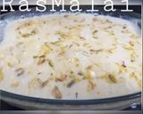 A picture of step 6 of Ras_Malai with powder milk.
