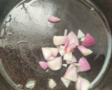 A picture of step 2 of Palak moong dal.