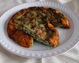 A picture of step 6 of Rainbow Swiss Chard and Potato Frittata.