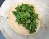 A picture of step 2 of Coriander leaves paratha.