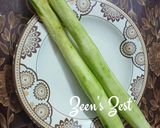 A picture of step 1 of Andhra Beerakaya Chutney/Ridge Gourd Chutney.
