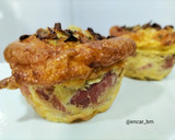 Foto del paso 5 de la receta: Pastelito de cebolla, jamón y queso en airfryer