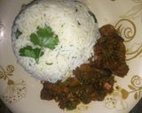 A picture of step 4 of Garlic rice.