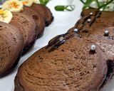 عکس مرحله 1 از دستور پنکیک شکلاتی مغزدار