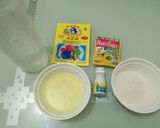 Foto langkah ke 1 dari resep Pudding Busa Jeruk Lapis Coklat.