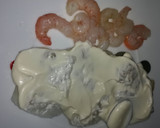 Foto del paso 2 de la receta: Bacalao con gambas y mayonesa gratinado