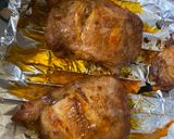 A picture of step 3 of Grilled Chicken Thighs with Rice, Steamed Veggies & Tomato Gravy.