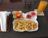 A picture of step 2 of Home made french fries with salads #All star recipe contest.