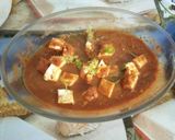 A picture of step 3 of Microwave Paneer Masala.