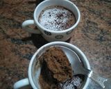 A picture of step 6 of Parle biscuit mug cake (1:30 min in microwave).