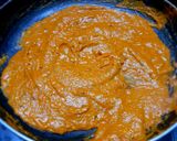 A picture of step 8 of Shahi paneer matar masala.
