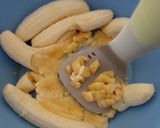 A picture of step 1 of 1 bowl banana nut muffins.