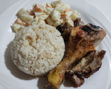 Foto del paso 3 de la receta: Muslos de pollo asados con costillas de cerdo con sabor a carbón