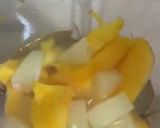 A picture of step 1 of Tropical drink with tropical fruits.