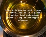 A picture of step 6 of Pineapple Rava Kesari/ Pineapple Sooji Halwa.