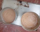 A picture of step 4 of Naked choco mint cake #4weeksChallenge.