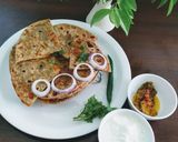 A picture of step 7 of Pav bhaji paratha.