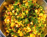 A picture of step 1 of Corn Palak Pakoda.