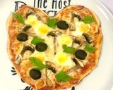 Une image de l'étape 4 de Pizza cœur avec œufs de caille.