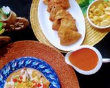 A picture of step 12 of Samosa chat.