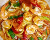Foto langkah ke 8 dari resep Udang Asam Manis Saus Tiram.