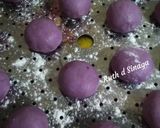 Foto langkah ke 5 dari resep Bomboloni ubi ungu eggless 🍠 isi ubi ungu 💜.