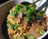 Foto langkah ke 8 dari resep Indomie tek-tek/mie dok dok.