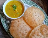 A picture of step 8 of Mini puri with Aloo ki tarkari.