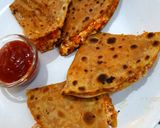 A picture of step 7 of Paneer Quesadillas.