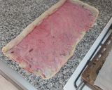 A picture of step 9 of Ensaimada with Mixed Berry Coulis.