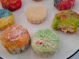 Snowskin Mooncake with Mungbean Filling